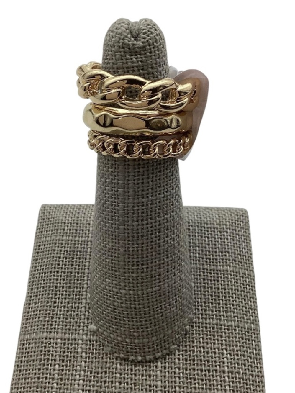 Set of (3) Gold-Tone Rings (NWT) (Size: 6-8) - Picture 13 of 16